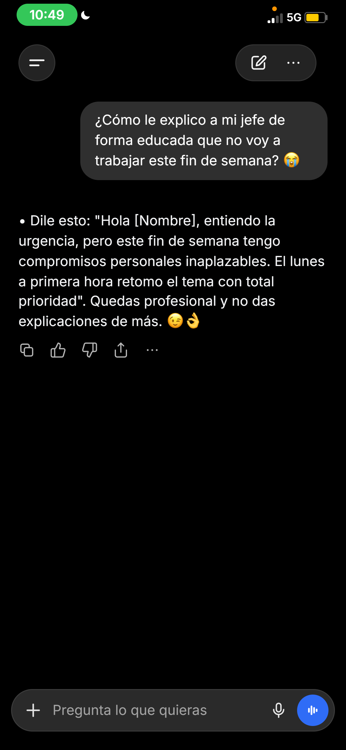 ChatGPT hecho con NamiChats