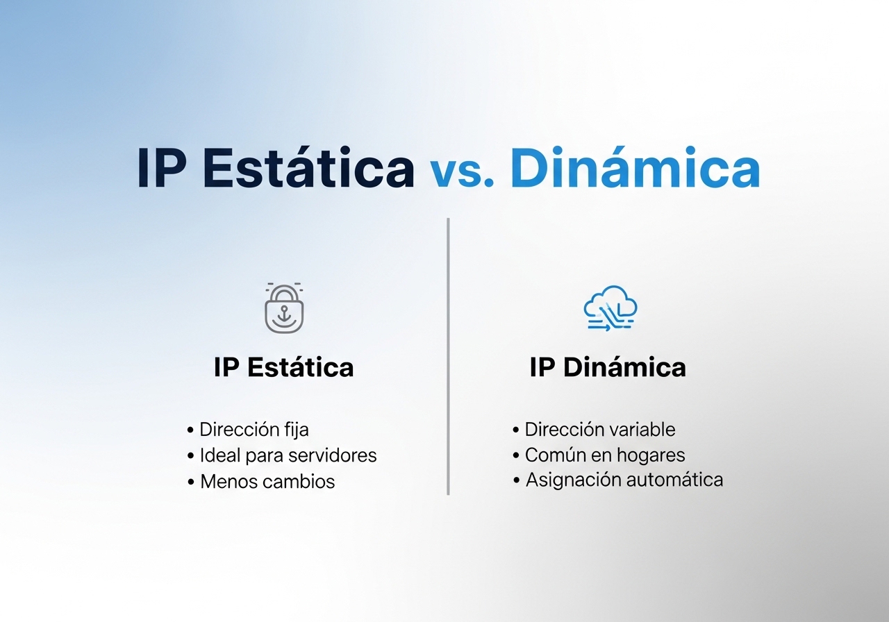 IP Estática vs Dinámica